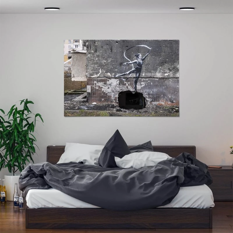 XXL Poster 200x150cm Banksy Ukraine Ballerina 2