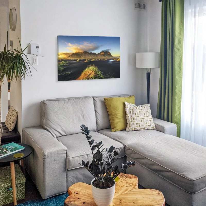 Leinwandbild Vestrahorn Island, Berge & Gebirge 60x40cm