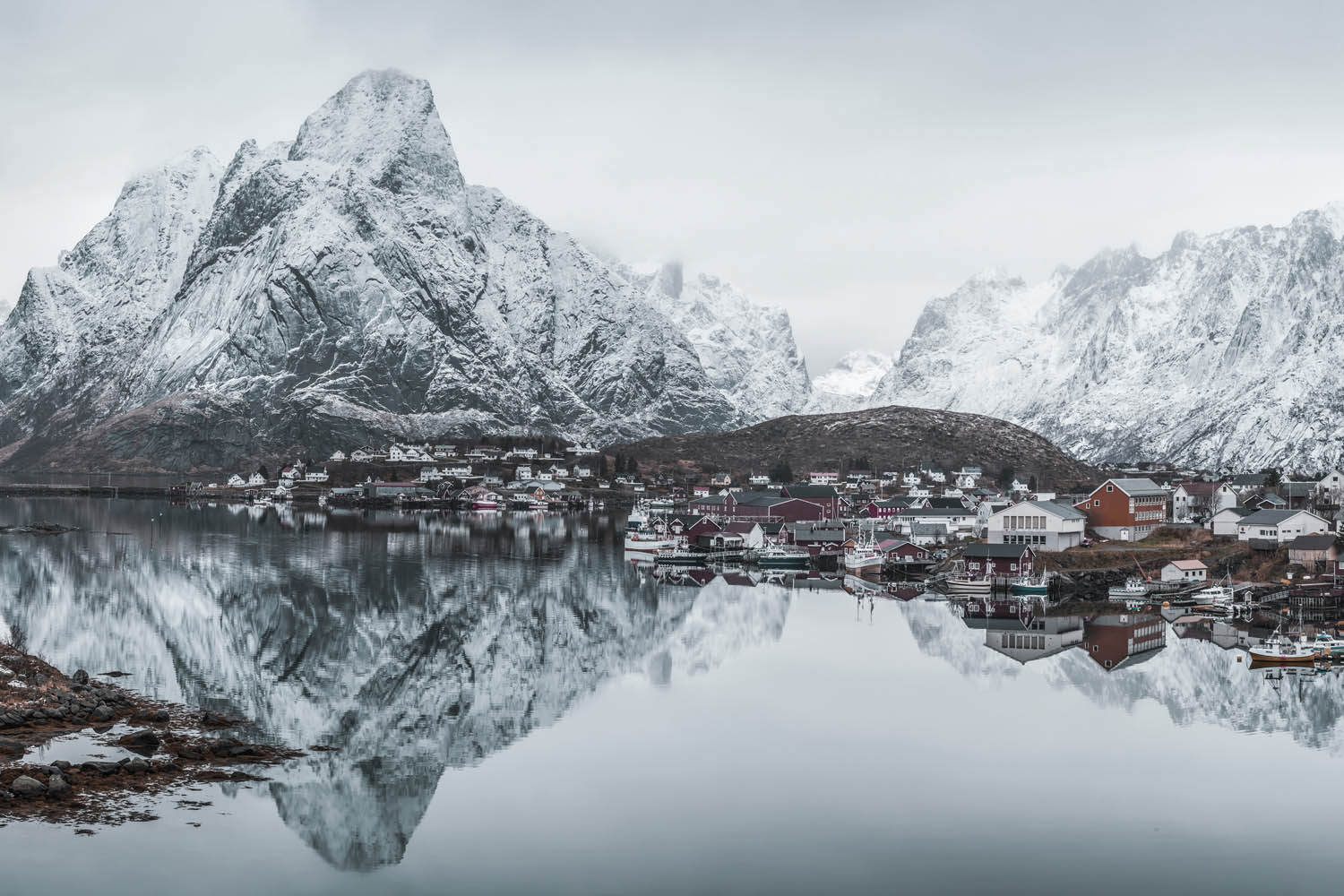 Winter Lofoten Norwegen