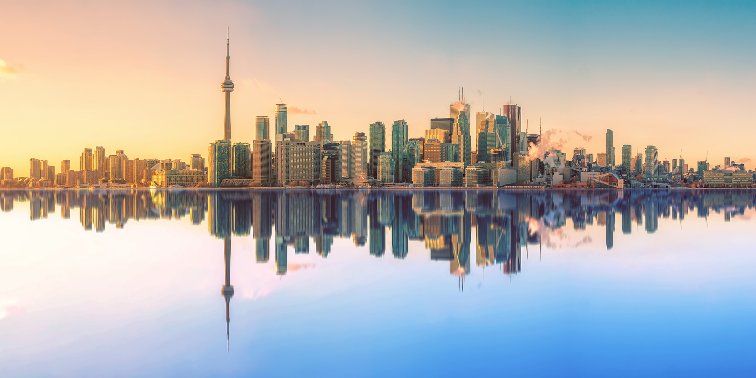 Skyline Toronto, Kanada als Poster 120x60cm