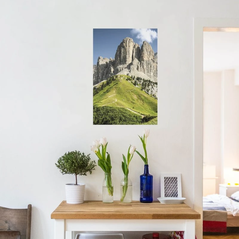 Poster 60x80cm groß, Berge & Gebirge Dolomiten Panorama