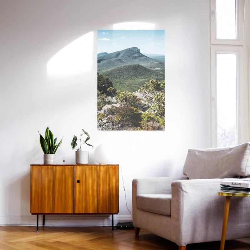 Poster 40x60cm im Hochformat, Mount Abrupt Australien Berge & Gebirge