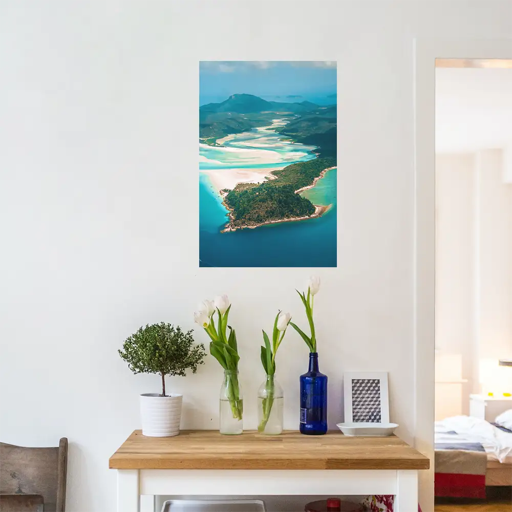 Poster 60x80cm groß, Strand & Meer Panorama Australien