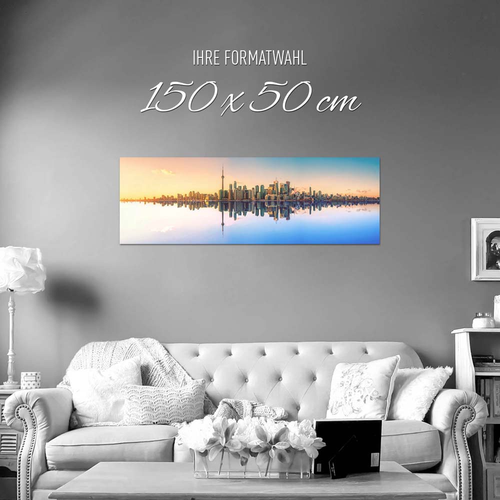 Panorama Poster 150x50cm, Skyline Toronto, Kanada