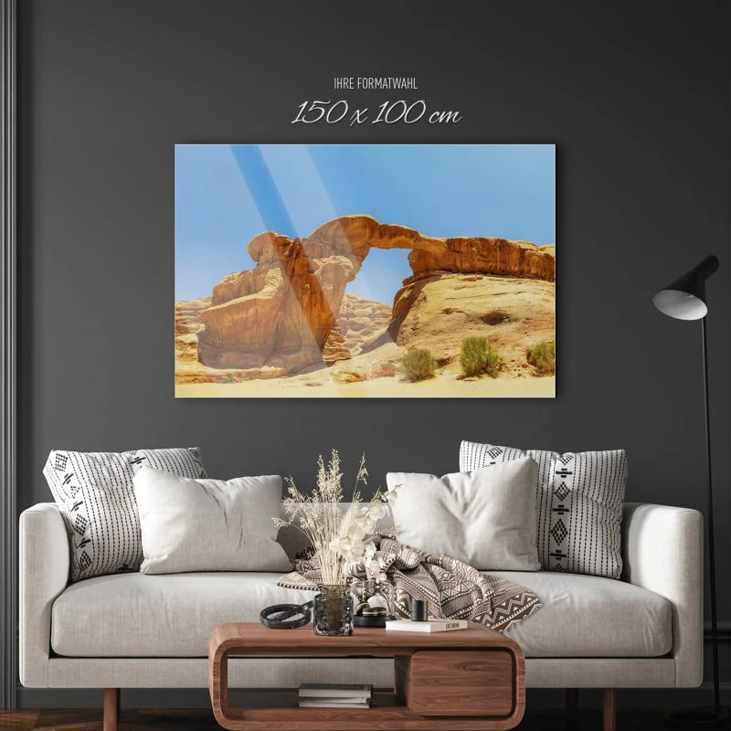 Berge & Gebirge Wadi Rum Wüste als XXL Acrylglasbild 150x100cm