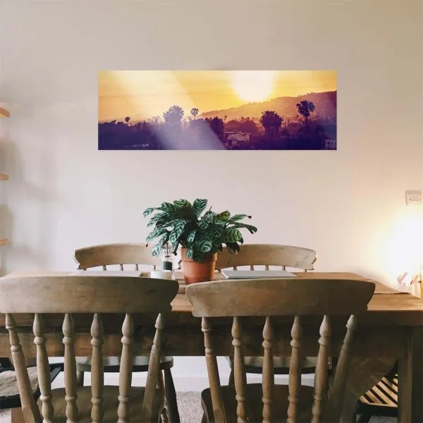WandPoster Skyline Los Angeles sunset, 50x50cm