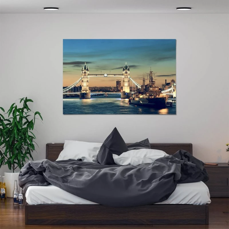 XXL Poster 200x150cm Flüsse & Seen London Themse Tower Bridge
