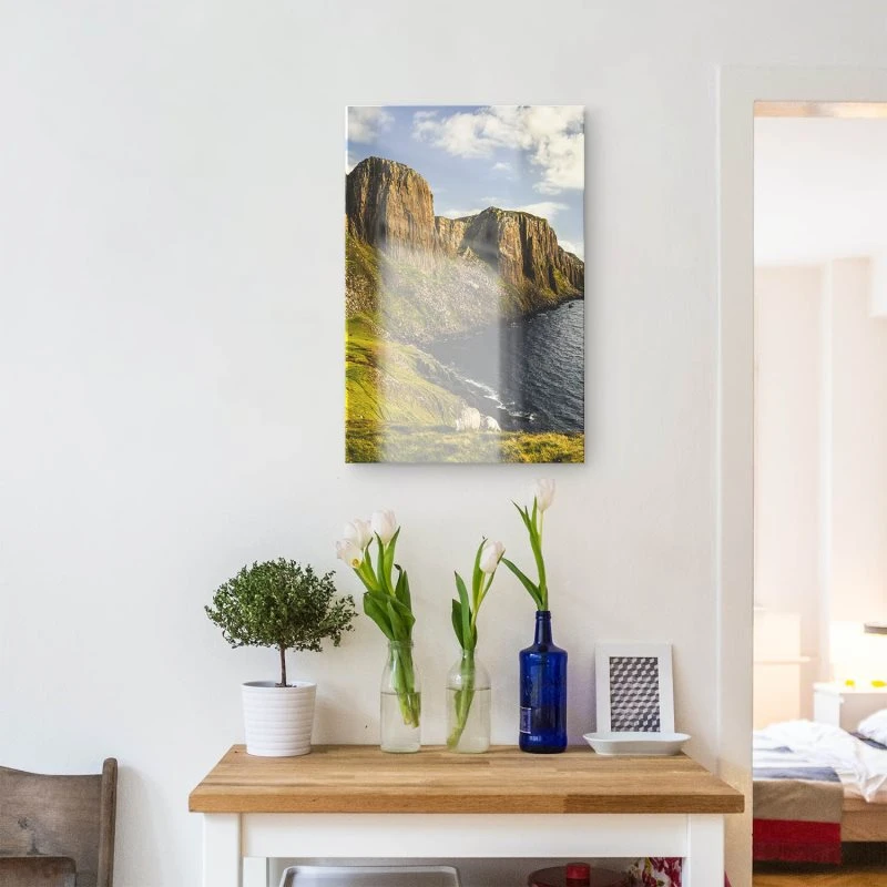 Berge & Gebirge im XXL Hochformat, Rubha Hunish Isle of Sky als Acrylglasbild 100x150cm
