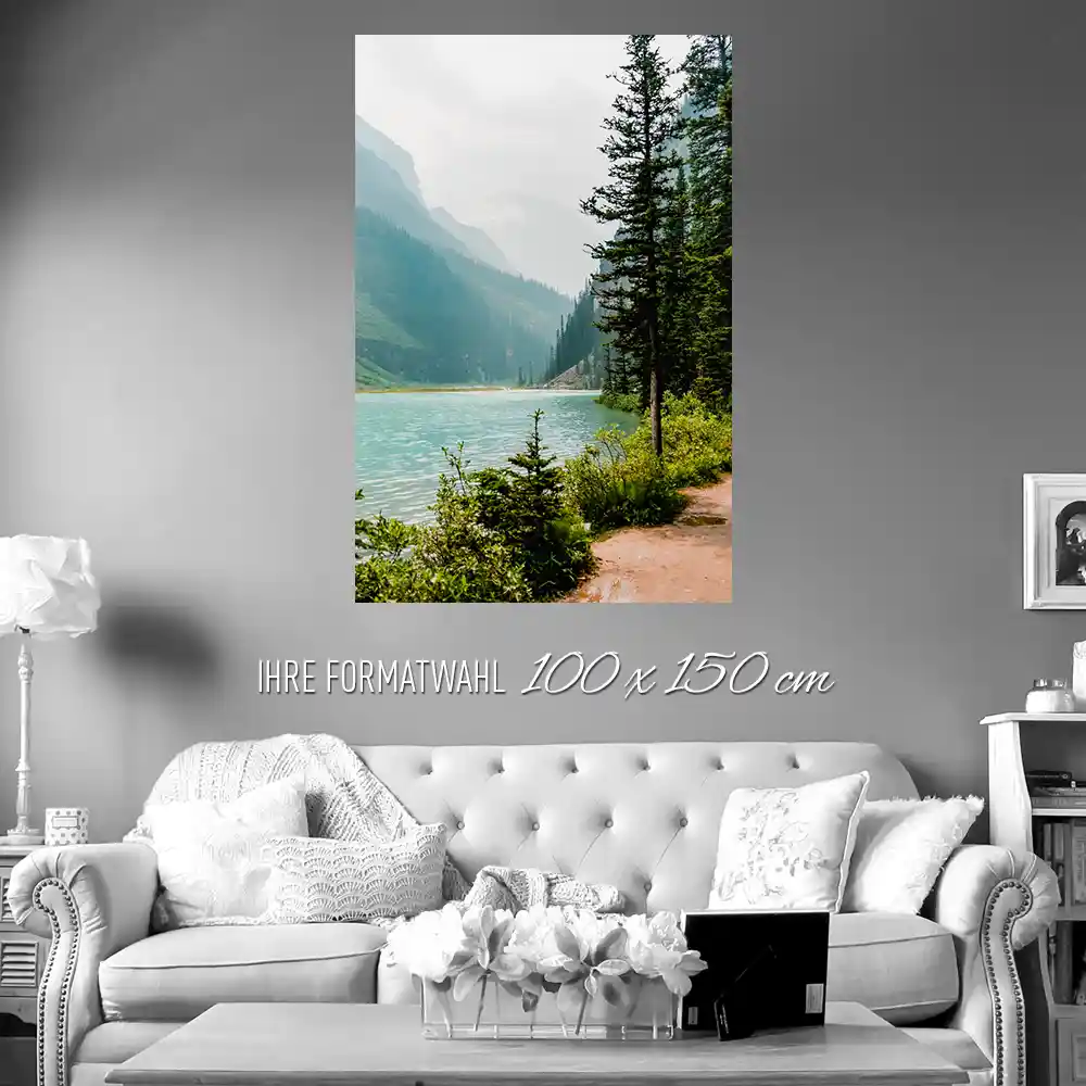 Flüsse & Seen Banff National Park Kanada Poster XXL 100x150cm im Hochformat