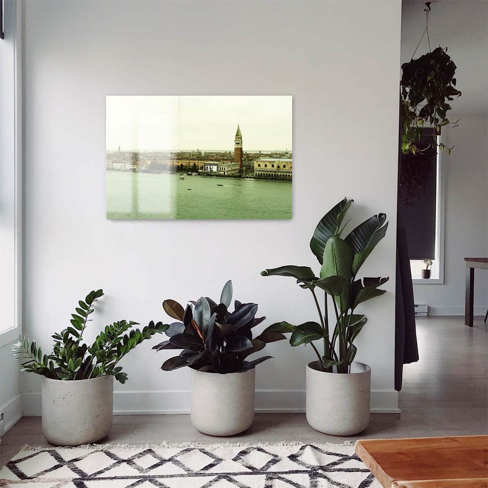 Panorama Acrylglasbild 180x90cm Skyline Venedig in Italien