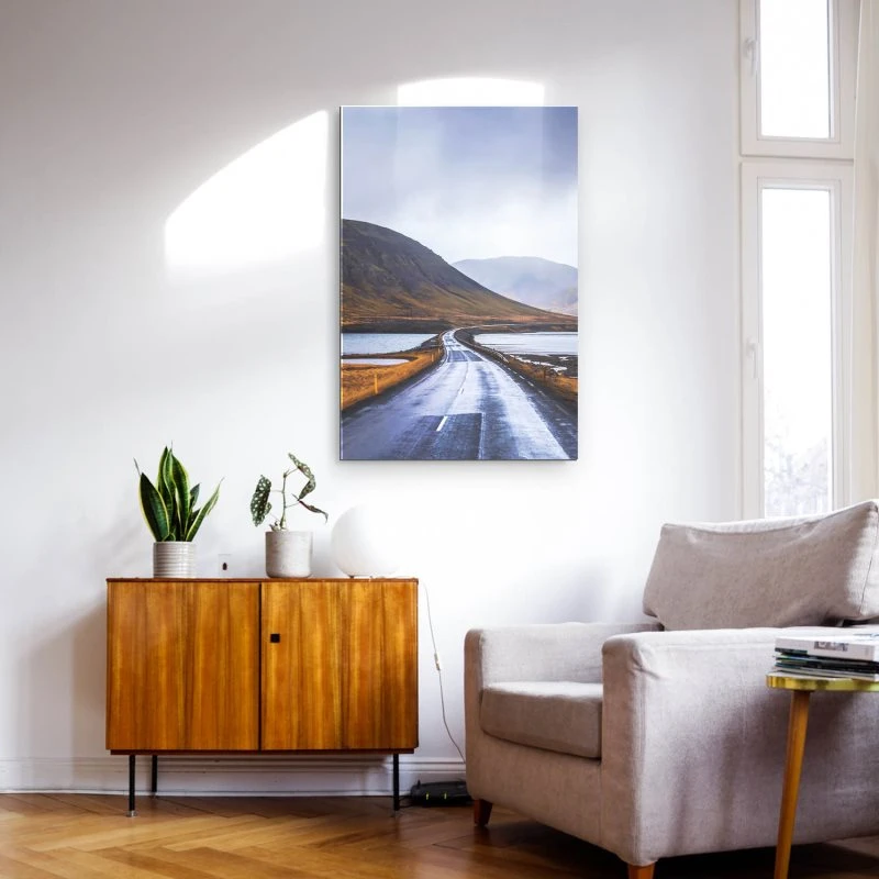 Berge & Gebirge im Hochformat, 100x150cm Halbinsel Snæfellsnes Island als XXL Acrylglasverbund Bild