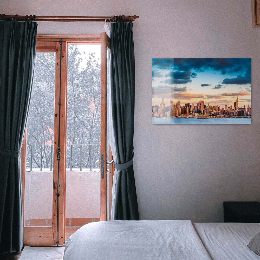 Panorama Acrylglasbild 180x90cm Skyline Panorama von New York