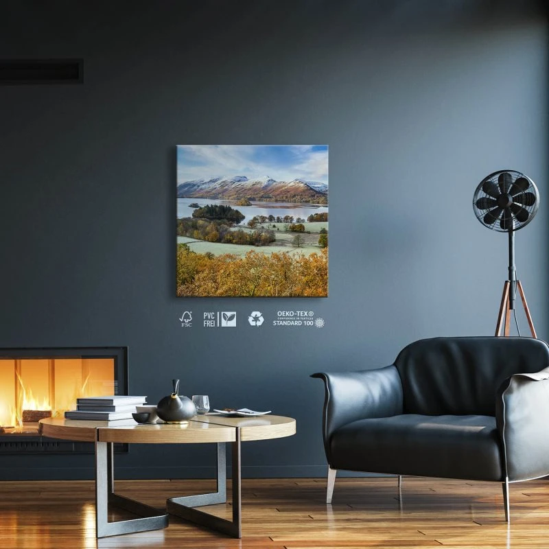 Berge & Gebirge Derwent Water England als Leinwand Bild 30x30cm