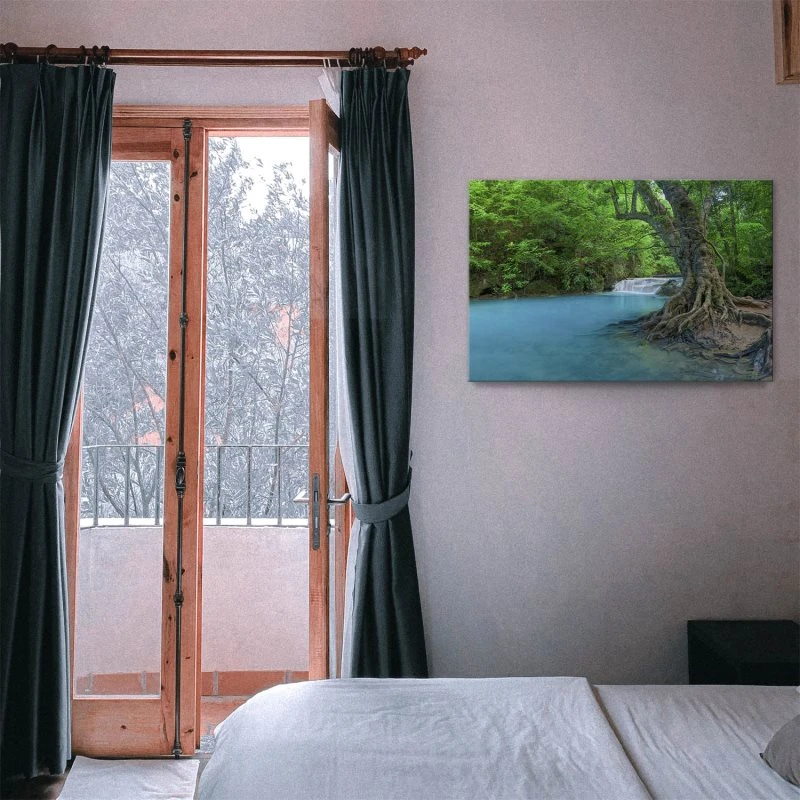 Leinwandbild 120x60cm Wasserfall, Fluss Thailand