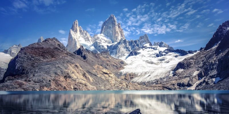 Leinwandbild 120x60cm Berge & Gebirge, Fitz Roy und  Cerro Torre
