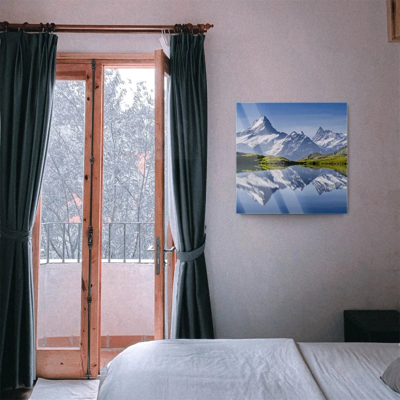 Berge & Gebirge Bachalpsee Schweiz als Acrylglas Bild 80x80cm