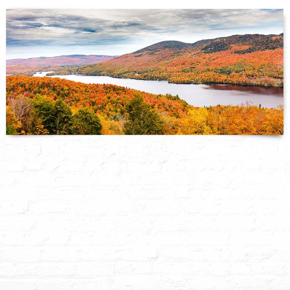Wald & Bäume Indian Summer, Québec, Kanada als Poster 110x50cm