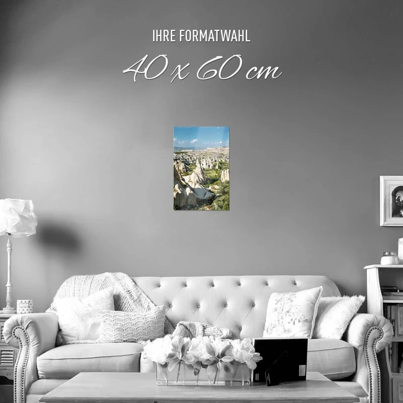 Poster 40x60cm im Hochformat, Kappadokien Türkei Berge & Gebirge