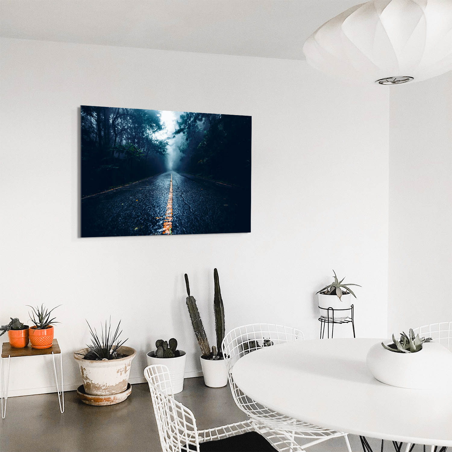 Panorama Alu-Dibond Bild 180x90cm Wald & Bäume Straßenperspektive