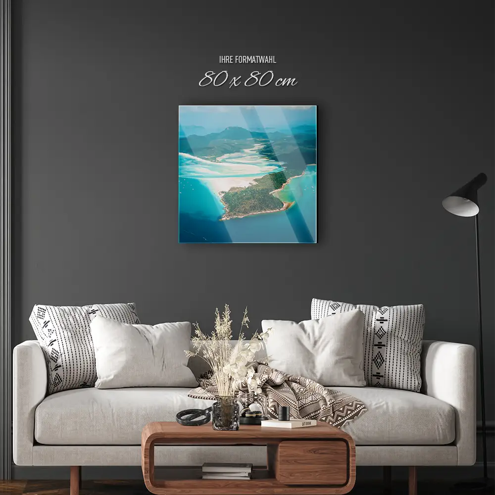 Strand & Meer Panorama Australien als Acrylglas Bild 80x80cm