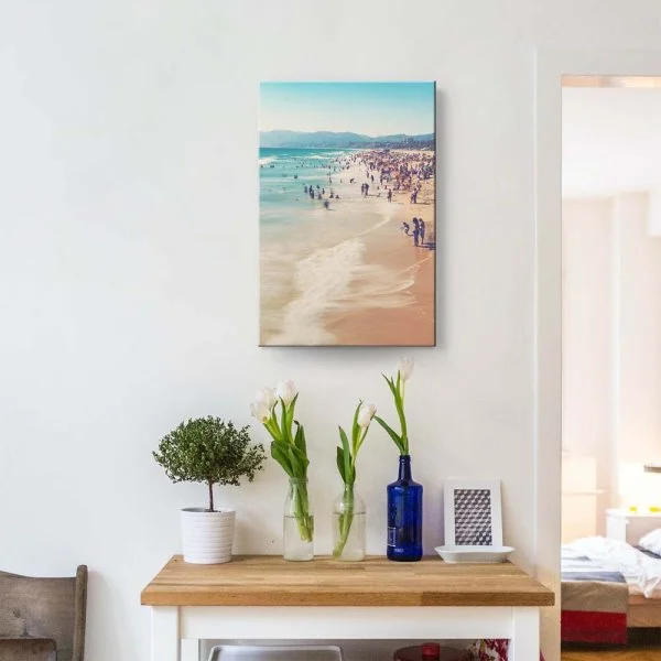 Strand & Meer Santa Monica Beach Los Angeles als Keilrahmenbild 180x90cm