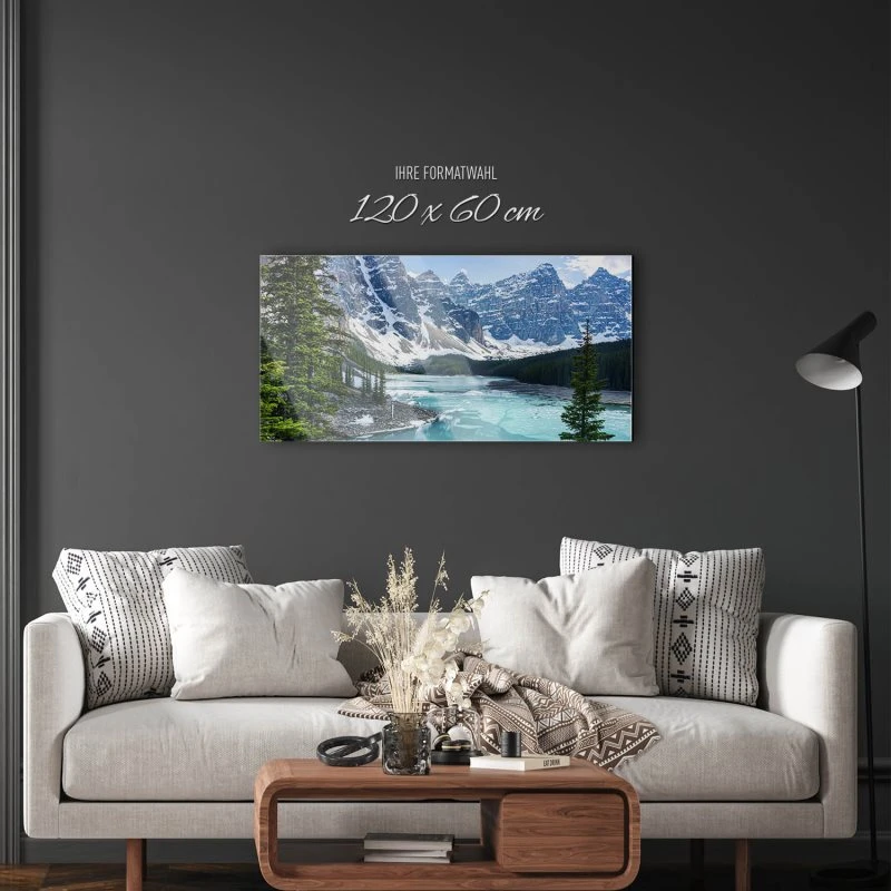 Flüsse & Seen Lake Moraine als Acrylglas Bild 120x60cm