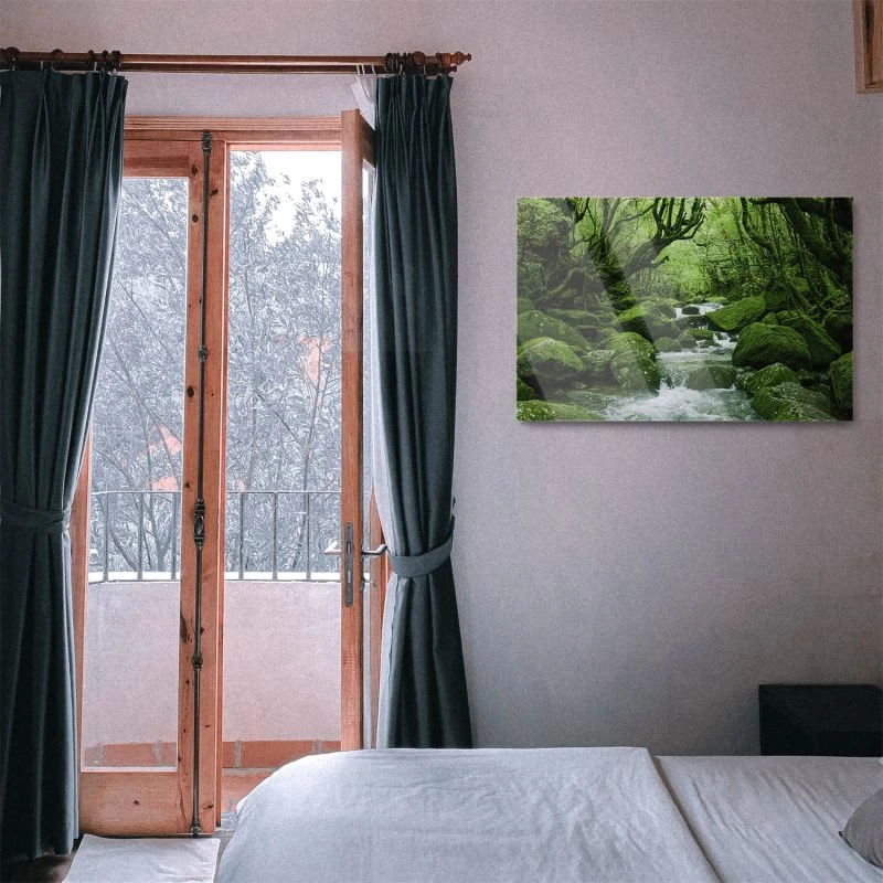 Flüsse & Seen Japan Waldbach als Acrylglasverbund Bild 60x40cm