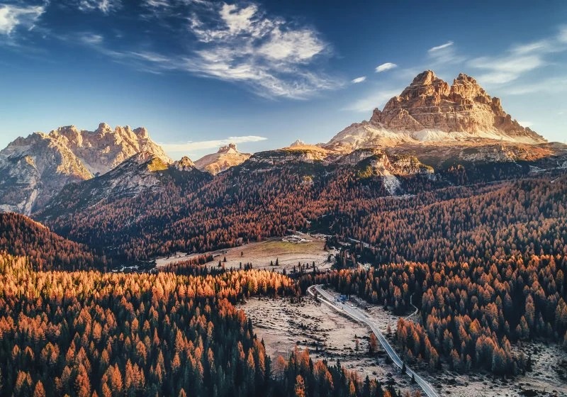 Berge & Gebirge Nationalpark Drei Zinnen Italien als Acrylglasverbund Bild 100x70cm