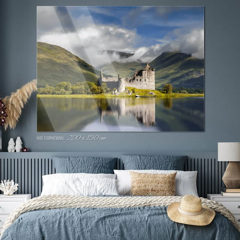 Berge & Gebirge Kilchurn Castle Schottland als Acrylglasverbund Bild 200x150cm