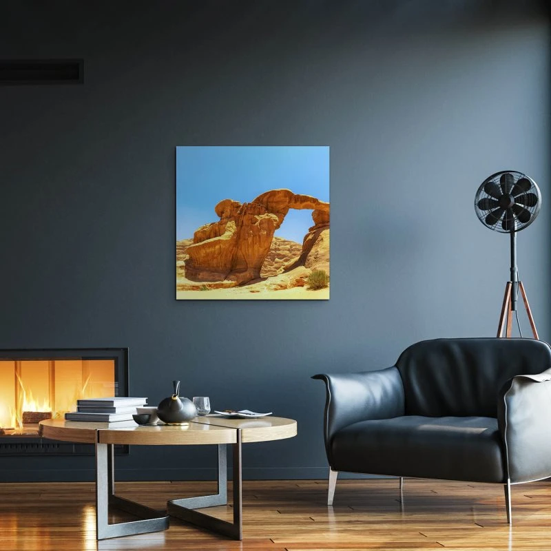 Berge & Gebirge Wadi Rum Wüste als Alu-Dibond Bild 80x80cm