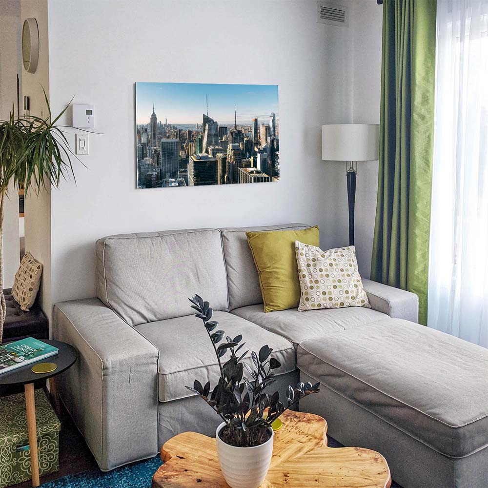 Skyline New York Empire State als Acrylglasverbund Bild 180x90cm