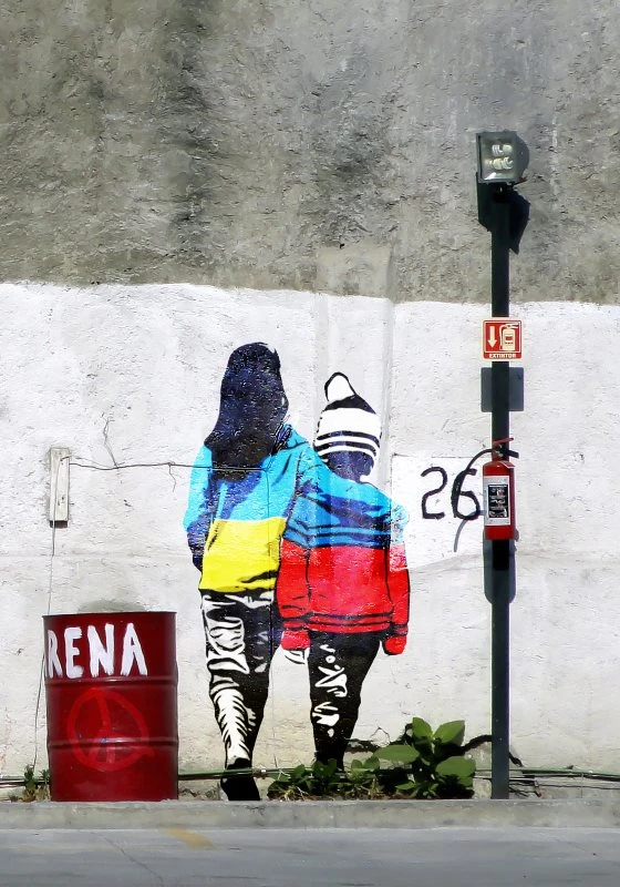 Poster Ukraine Banksy Art, 70x100cm groß