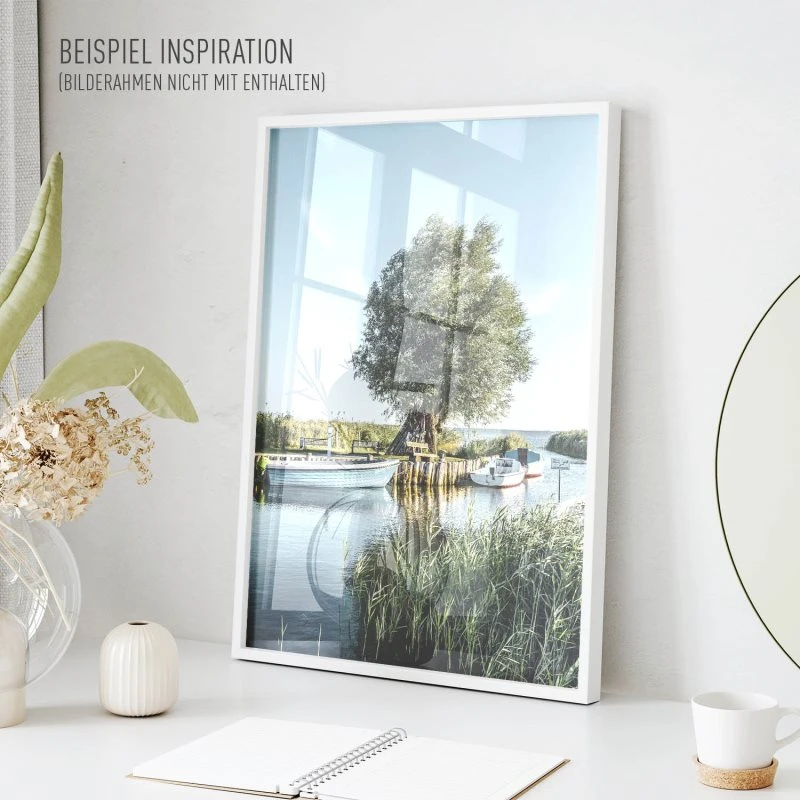 Poster 40x60cm im Hochformat, Zempin Insel Usedom Strand & Meer