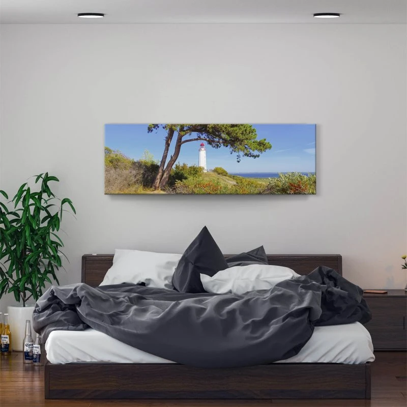 Keilrahmenbild 150x50cm, Strand & Meer Leuttchtturm Hiddensee Ostsee