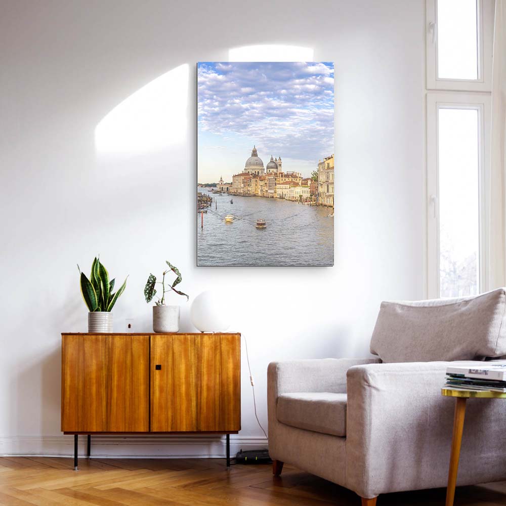 Skyline Canal Grande in Venedig als XXL Alu-Dibond Bild 150x100cm