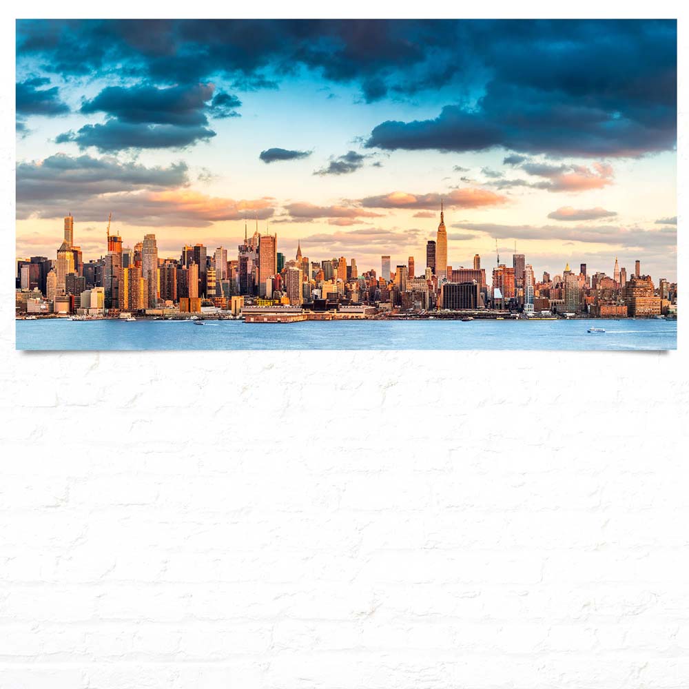Großformat Poster Skyline Panorama von New York, 180x90cm
