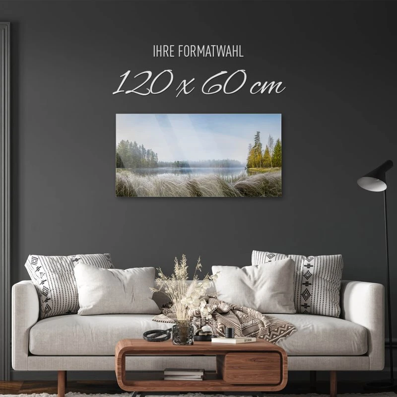 Flüsse & Seen Seelandschaft Finnland als Acrylglas Bild 120x60cm