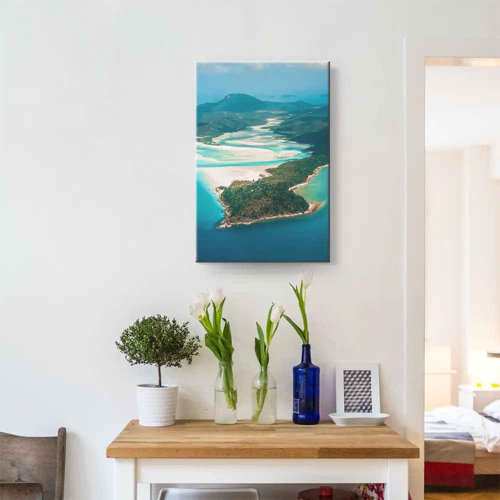Keilrahmenbild Hochformat, Strand & Meer, Panorama Australien 60x90cm groß
