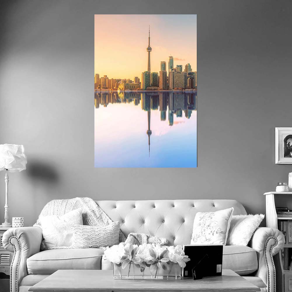Skyline Toronto, Kanada Poster XXL 100x150cm im Hochformat