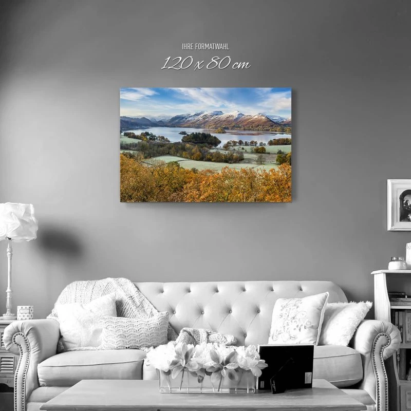 Berge & Gebirge Derwent Water England als Alu-Dibond Bild 120x80cm