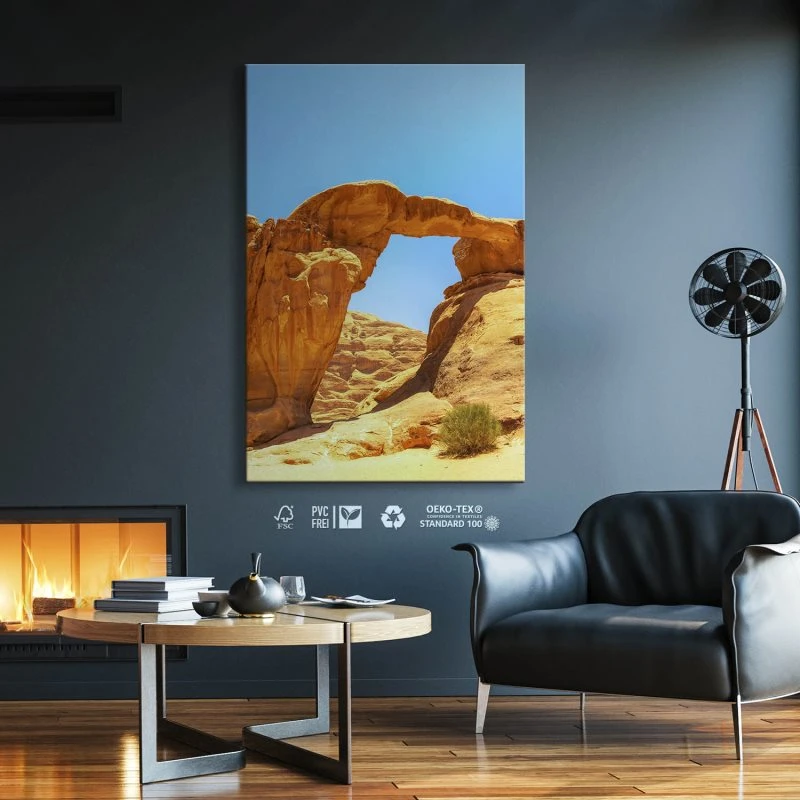 Keilrahmenbild Hochformat, Berge & Gebirge, Wadi Rum Wüste 60x90cm groß