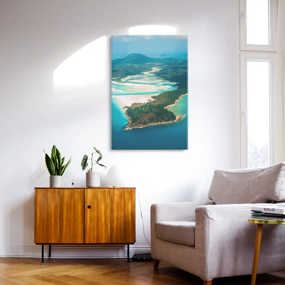 Leinwandbild Hochformat Strand & Meer Panorama Australien 80x120cm