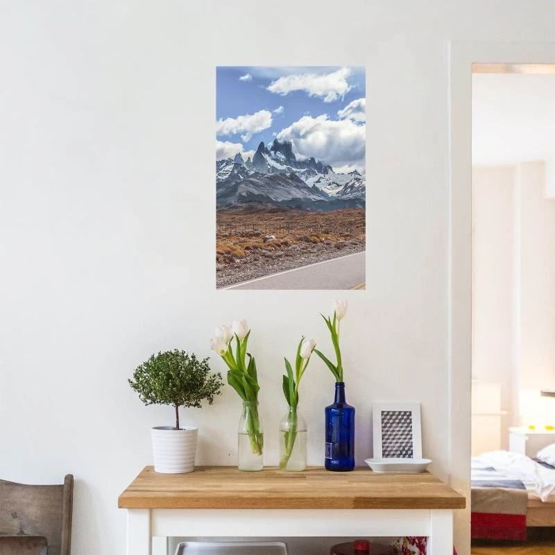 Poster 80x120cm Hochformat, Berge & Gebirge Fitz Roy