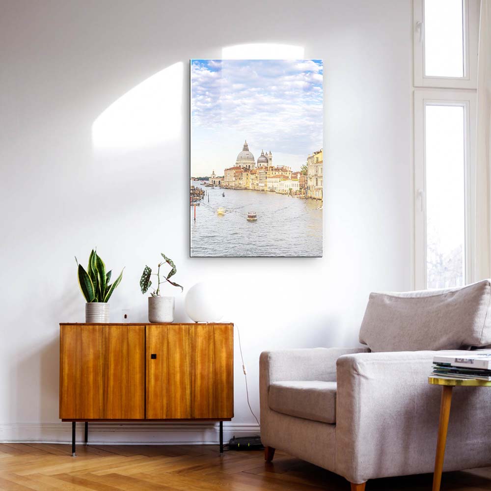 Skyline Canal Grande in Venedig als Acrylglasverbund Bild 180x90cm