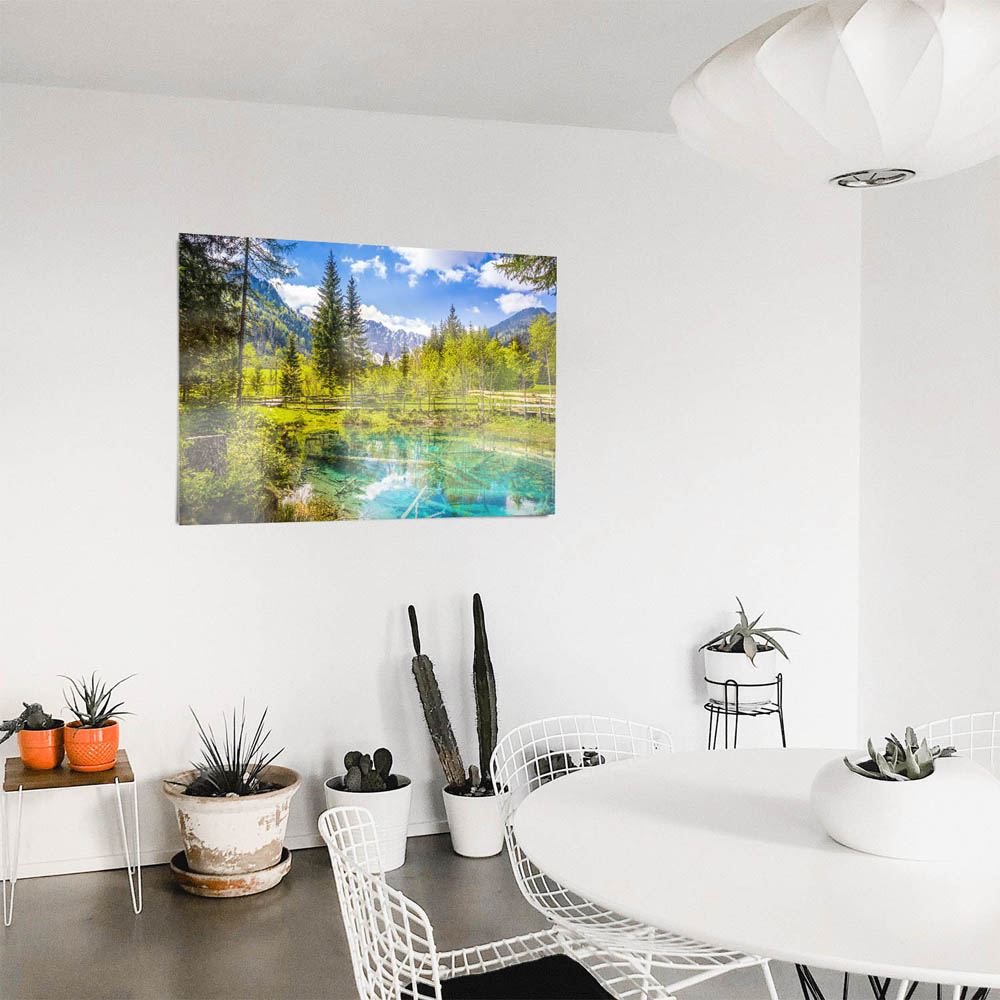 WandPoster Wald & Berge Meerauge Bodental, 50x50cm