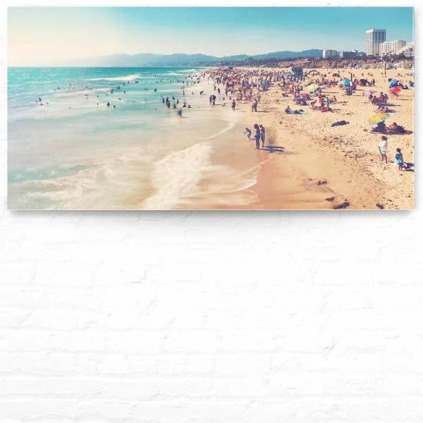 Panorama Acrylglasbild 180x90cm Strand & Meer Santa Monica Beach Los Angeles