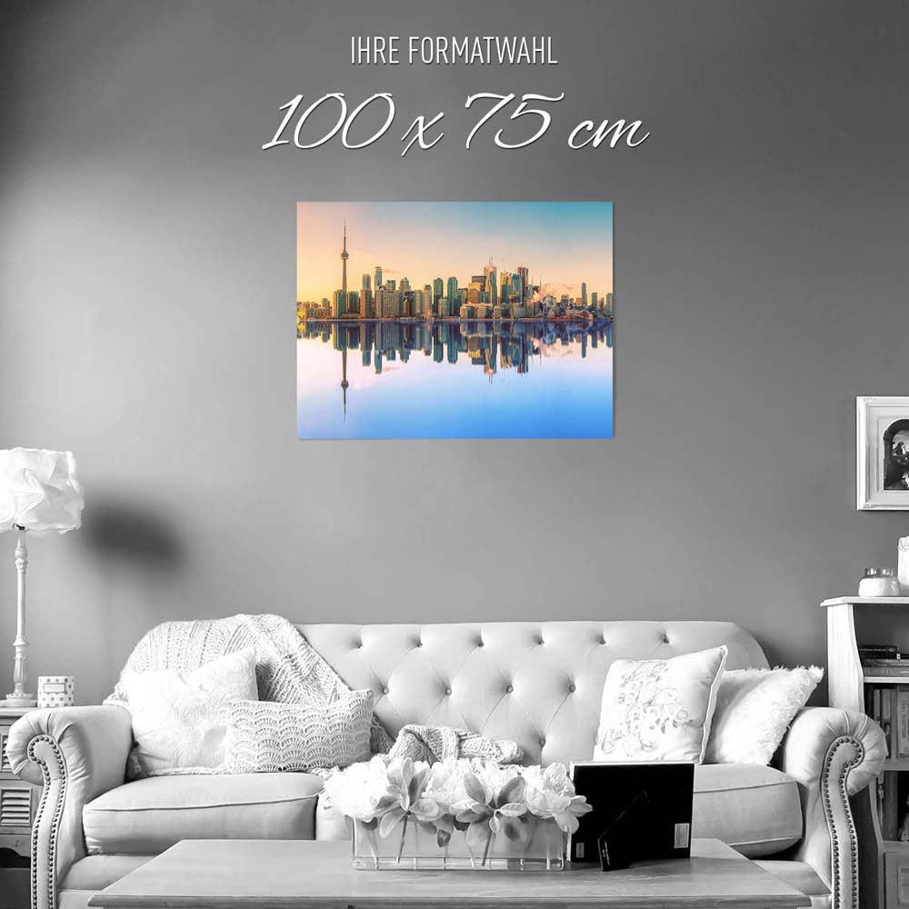 Poster Toronto, Kanada Skyline, 100x75cm groß