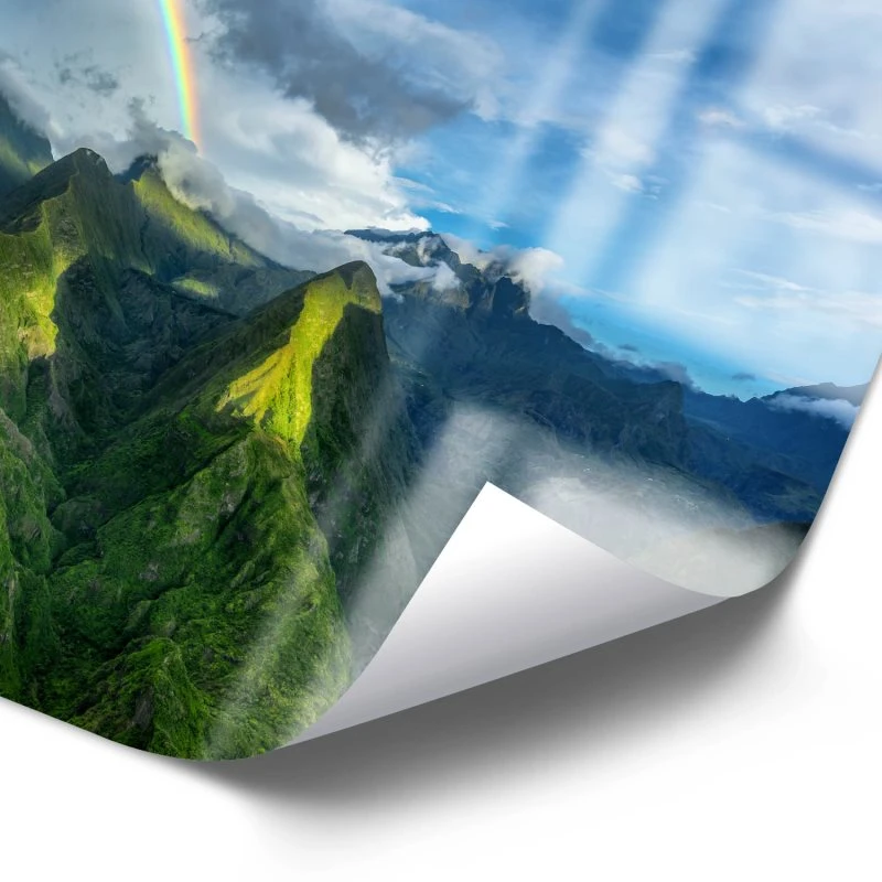WandPoster Berge & Gebirge Cap Noir Insel Reunion, 50x70cm