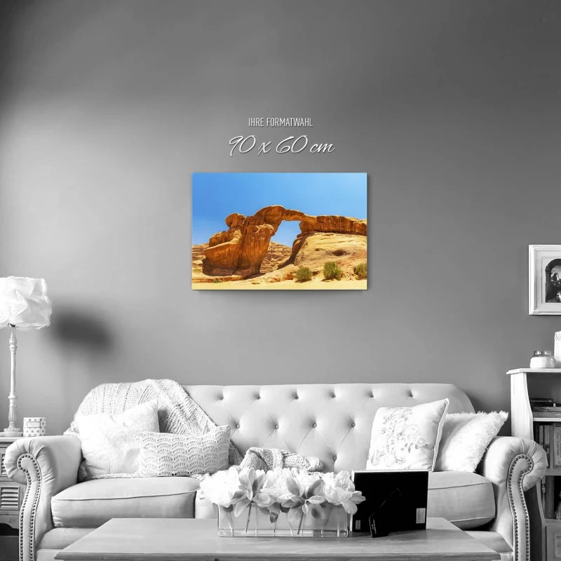 Berge & Gebirge Wadi Rum Wüste als Alu-Dibond Bild 90x60cm