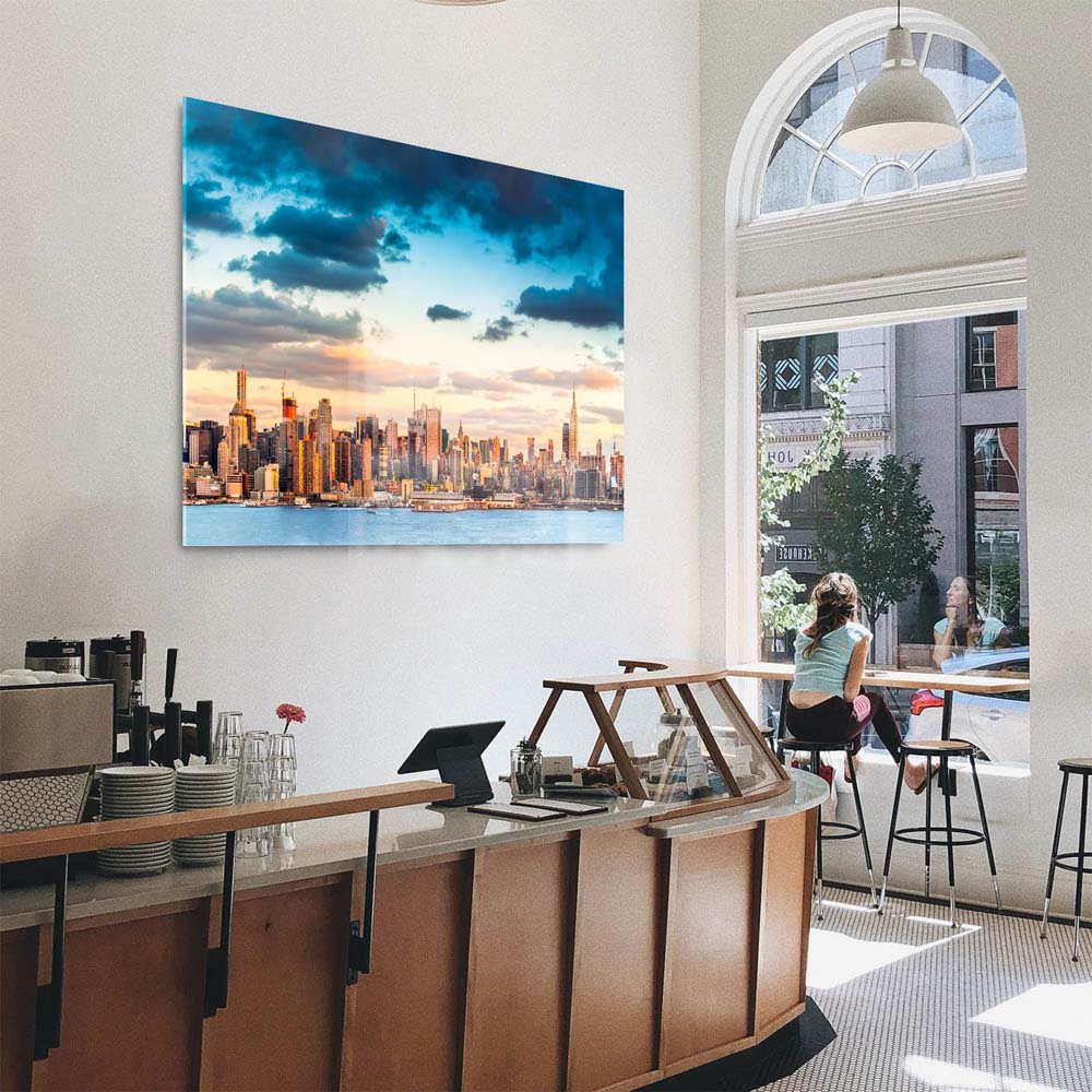 Panorama Acrylglasbild 180x90cm Skyline Panorama von New York